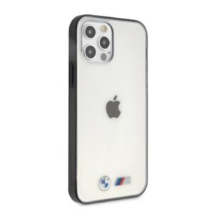 BMW BMHCP12LMBTOK Apple iPhone 12 Pro Max 6,7" skaidrus kietas dėklas Sandblast - Image 4