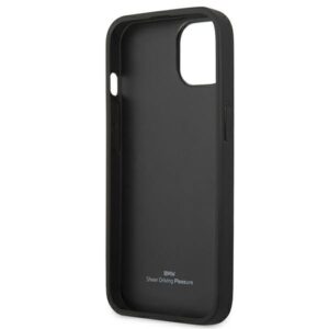 BMW BMHCP13SRS PPR dėklas Apple iPhone 13 mini 5.4" red kietas dėklas Leather Curve Perforate - Image 6