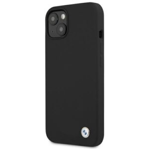BMW BMHCP13SSILBK Apple iPhone 13 mini 5,4" juodos spalvos kietas dėklas Silicone Signature - Image 2