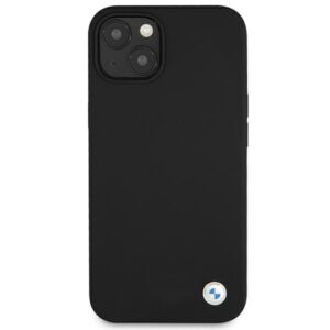 BMW BMHCP13SSILBK Apple iPhone 13 mini 5,4" juodos spalvos kietas dėklas Silicone Signature - Image 3