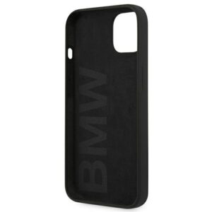 BMW BMHCP13SSILBK Apple iPhone 13 mini 5,4" juodos spalvos kietas dėklas Silicone Signature - Image 7