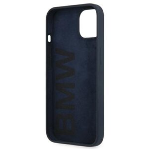 BMW BMHCP13SSILNA Apple iPhone 13 mini 5,4" navy kietas dėklas Silicone Signature - Image 6