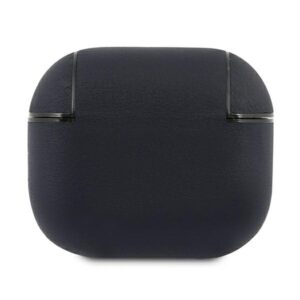 BMW BMA3SSLNA AirPods 3 dėklas navy Geniune Leather sidabro spalvos Logo - Image 2