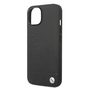 BMW BMHMP14SSLLBK Apple iPhone 14 / 15 / 13 6.1" juodos spalvos kietas dėklas Signature Logo Imprint Magsafe - Image 6