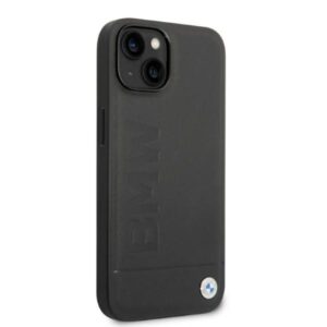 BMW BMHMP14MSLLBK Apple iPhone 14 Plus / 15 Plus 6,7" juodos spalvos kietas dėklas Signature Logo Imprint Mag - Image 4