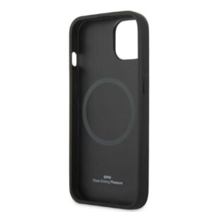 BMW BMHMP14MSLLBK Apple iPhone 14 Plus / 15 Plus 6,7" juodos spalvos kietas dėklas Signature Logo Imprint Mag - Image 7