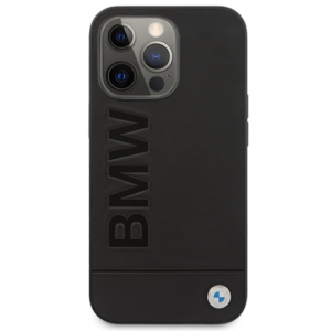 BMW BMHMP14XSLLBK Apple iPhone 14 Pro Max 6,7" juodos spalvos kietas dėklas Signature Logo Imprint Magsafe - Image 3