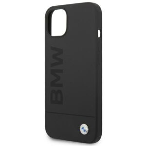 BMW BMHMP14MSLBLBK Apple iPhone 14 Plus / 15 Plus 6,7" juodos spalvos kietas dėklas Silicone Signature Logo M - Image 7