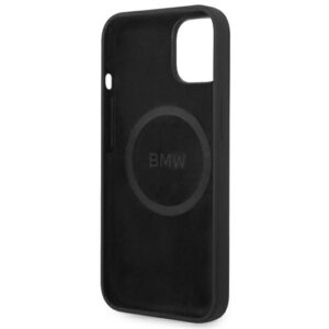 BMW BMHMP14MSLBLBK Apple iPhone 14 Plus / 15 Plus 6,7" juodos spalvos kietas dėklas Silicone Signature Logo M - Image 8