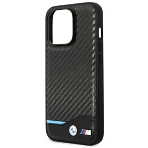 BMW BMHCP14L22NBCK Apple iPhone 14 Pro 6,1" juodos spalvos Leather Carbon - Image 6