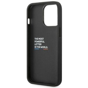 BMW BMHCP14L22NBCK Apple iPhone 14 Pro 6,1" juodos spalvos Leather Carbon - Image 7