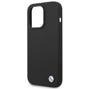 BMW BMHCP14LSILBK Apple iPhone 14 Pro 6,1" juodos spalvos Silicone Metal Logo - Image 6