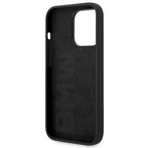 BMW BMHCP14LSILBK Apple iPhone 14 Pro 6,1" juodos spalvos Silicone Metal Logo - Image 7