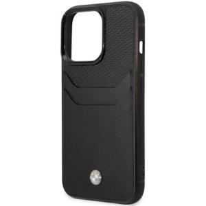 BMW BMHCP14X22RSEPK dėklas Apple iPhone 14 Pro Max 6.7" juodos spalvos juodos spalvos Leather Card Slot - Image 6