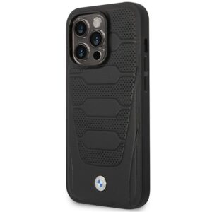 BMW BMHMP14L22RPSK dėklas Apple iPhone 14 Pro 6.1" juodos spalvos Leather Seats Pattern MagSafe - Image 2