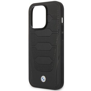 BMW BMHMP14L22RPSK dėklas Apple iPhone 14 Pro 6.1" juodos spalvos Leather Seats Pattern MagSafe - Image 6