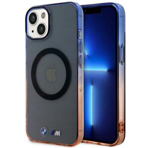 BMW BMHMP14SHTGE dėklas Apple iPhone 14   15   13 6.1" gray kietas dėklas Gradient Bumper MagSafe - Image 1
