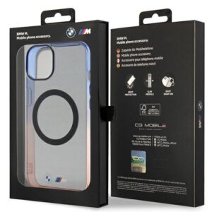 BMW BMHMP14SHTGE dėklas Apple iPhone 14   15   13 6.1" gray kietas dėklas Gradient Bumper MagSafe - Image 8
