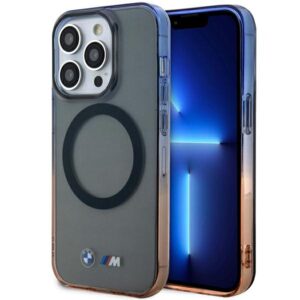 BMW BMHMP14LHTGE Apple iPhone 14 Pro 6.1" pilkos spalvos hardcase Gradient Bumper MagSafe case - Image 1