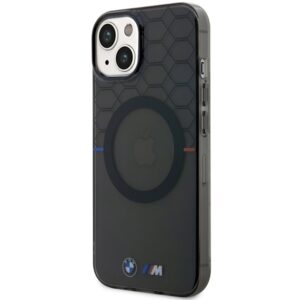 BMW BMHMP14SHGPK Apple iPhone 14 15 13 6.1" dėklas gray Pattern MagSafe - Image 2