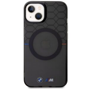 BMW BMHMP14MHGPK Apple iPhone 14 Plus / 15 Plus 6.7" Grey Pattern MagSafe Dėklas - Image 3