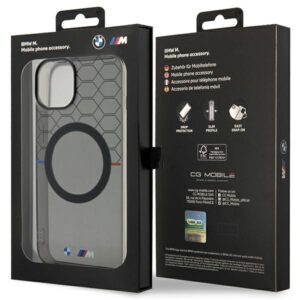BMW BMHMP14MHGPK Apple iPhone 14 Plus / 15 Plus 6.7" Grey Pattern MagSafe Dėklas - Image 8