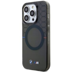BMW BMHMP14LHGPK Apple iPhone 14 Pro 6.1" Grey Pattern MagSafe Dėklas - Image 2