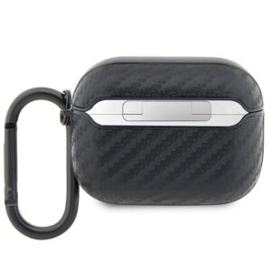 BMW BMAPWMPUCA2 AirPods Pro dėklas juodos spalvos Carbon Double Metal Logo - Image 2