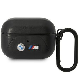 BMW BMAP22PVTK AirPods Pro dėklas juodos spalvos Leather Curved Line - Image 1