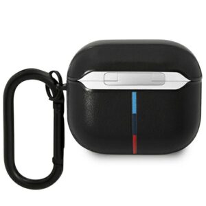 BMW BMA322PVTK AirPods 3 gen dėklas juodos spalvos Leather Curved Line - Image 2