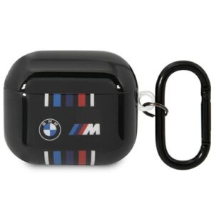 BMW BMA322SWTK AirPods 3 gen dėklas juodos spalvos Multiple Colored Lines