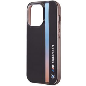 Dėklas BMW BMHCP14L22HVGV Apple iPhone 14 Pro 6.1" juodos spalvos IML Tricolor Stripe - Image 6