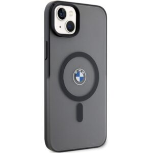 Dėklas BMW BMHMP14MDSLK Apple iPhone 14 Plus / 15 Plus 6.7" juodos spalvos kietas dėklas Signature MagSafe - Image 4