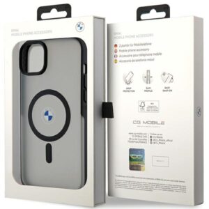 Dėklas BMW BMHMP14MDSLK Apple iPhone 14 Plus / 15 Plus 6.7" juodos spalvos kietas dėklas Signature MagSafe - Image 8