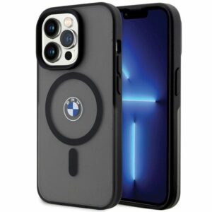 Dėklas BMW BMHMP14LDSLK Apple iPhone 14 Pro 6.1" juodos spalvos kietas dėklas Signature MagSafe - Image 1