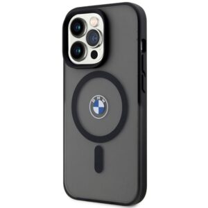 Dėklas BMW BMHMP14LDSLK Apple iPhone 14 Pro 6.1" juodos spalvos kietas dėklas Signature MagSafe - Image 2
