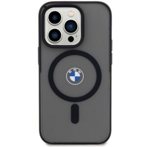 Dėklas BMW BMHMP14LDSLK Apple iPhone 14 Pro 6.1" juodos spalvos kietas dėklas Signature MagSafe - Image 3