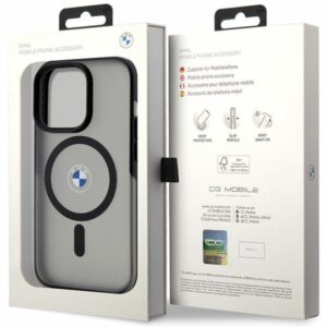 Dėklas BMW BMHMP14LDSLK Apple iPhone 14 Pro 6.1" juodos spalvos kietas dėklas Signature MagSafe - Image 8