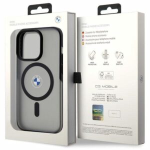 Dėklas BMW BMHMP14XDSLK Apple iPhone 14 Pro Max 6.7" juodos spalvos kietas dėklas Signature MagSafe - Image 8