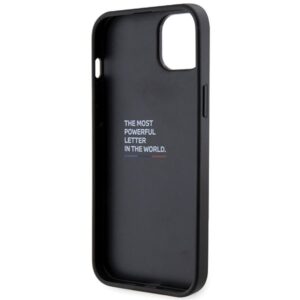 Dėklas BMW BMHCP14S22GSLK Apple iPhone 14 / 15 / 13 6.1" juodos spalvos kietas dėklas Grip Hot Stamp - Image 7
