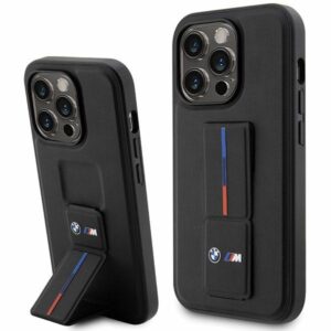 Dėklas BMW BMHCP14L22GSLK Apple iPhone 14 Pro 6.1" juodos spalvos kietas dėklas Grip Hot Stamp