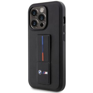 Dėklas BMW BMHCP14L22GSLK Apple iPhone 14 Pro 6.1" juodos spalvos kietas dėklas Grip Hot Stamp - Image 2