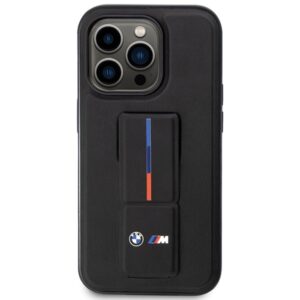 Dėklas BMW BMHCP14L22GSLK Apple iPhone 14 Pro 6.1" juodos spalvos kietas dėklas Grip Hot Stamp - Image 3