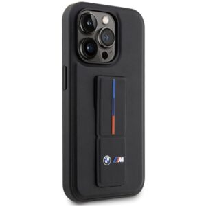 Dėklas BMW BMHCP14L22GSLK Apple iPhone 14 Pro 6.1" juodos spalvos kietas dėklas Grip Hot Stamp - Image 4