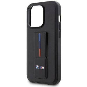 Dėklas BMW BMHCP14L22GSLK Apple iPhone 14 Pro 6.1" juodos spalvos kietas dėklas Grip Hot Stamp - Image 6