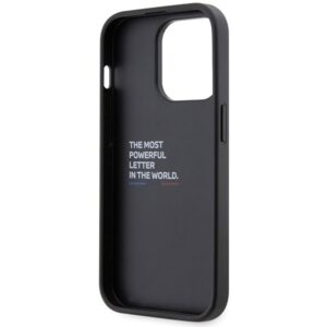 Dėklas BMW BMHCP14L22GSLK Apple iPhone 14 Pro 6.1" juodos spalvos kietas dėklas Grip Hot Stamp - Image 7