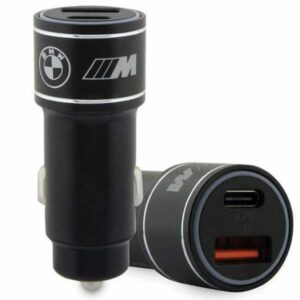 BMW charger BMCCMUSBCK PD-QC 3.0 20W Fast Charge juodos spalvos M Edition - Image 1
