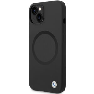 Dėklas BMW BMHMP14SSILBK2 Apple iPhone 14   15   13 6.1" juodos spalvos Signature Liquid Silicone MagSafe - Image 2