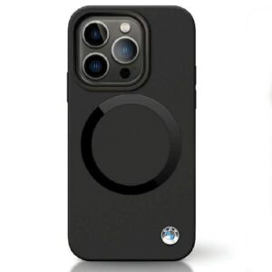 Dėklas BMW BMHMP14LSILBK2 Apple iPhone 14 Pro 6.1" juodos spalvos Signature Liquid Silicone MagSafe - Image 9