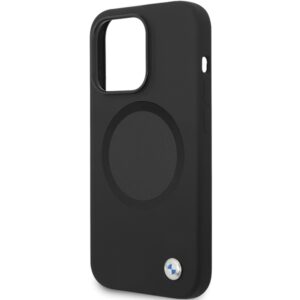 Dėklas BMW BMHMP14LSILBK2 Apple iPhone 14 Pro 6.1" juodos spalvos Signature Liquid Silicone MagSafe - Image 6